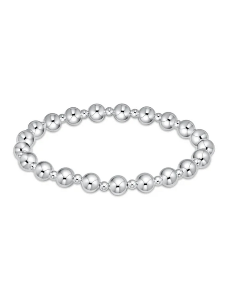 Classic Grateful 6mm Bead Bracelet- Sterling