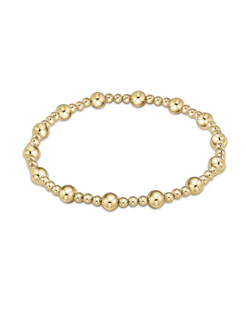 Classic Sincerity 5mm Bead Bracelet- Gold