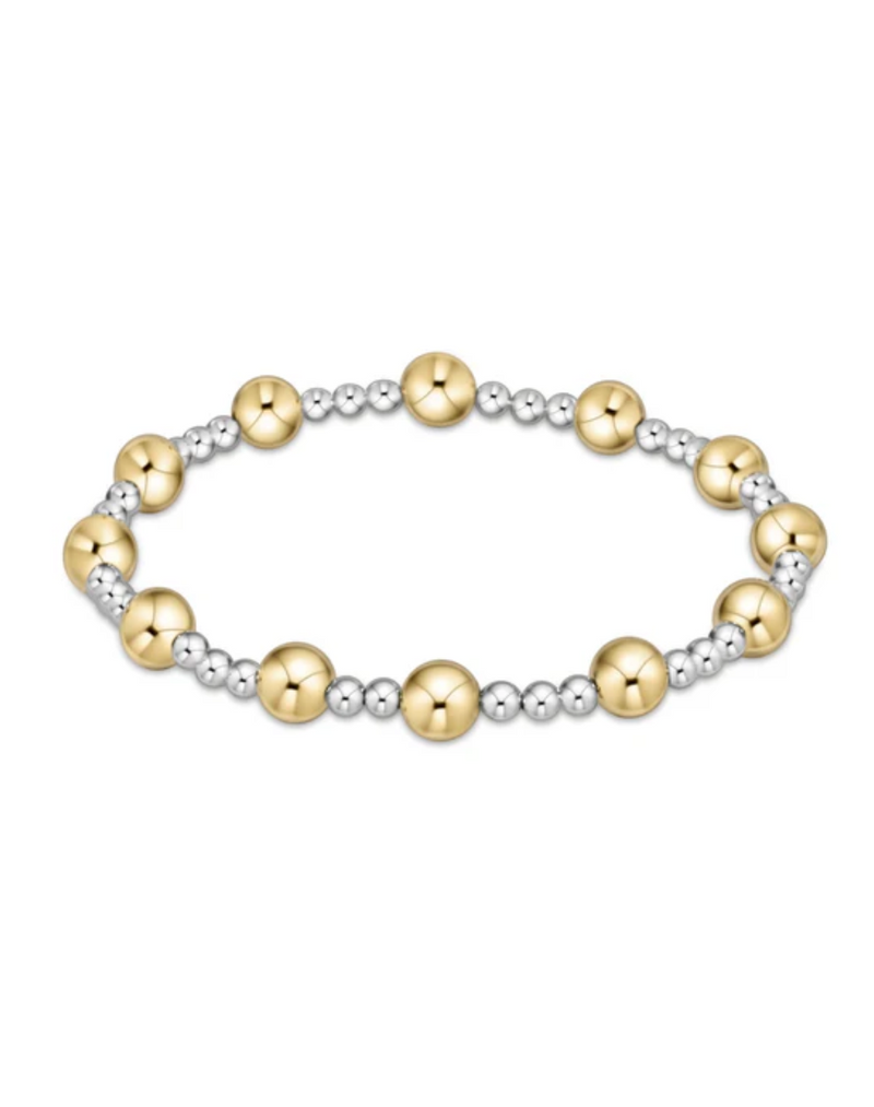 Classic Sincerity 6mm Bead Bracelet - Mixed Metal