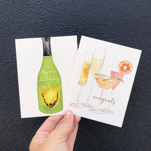 Bubbly Congrats Greeting Card | Love Cheers Wedding Card