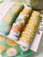Lemon Burp Cloth Set (3-Pack)