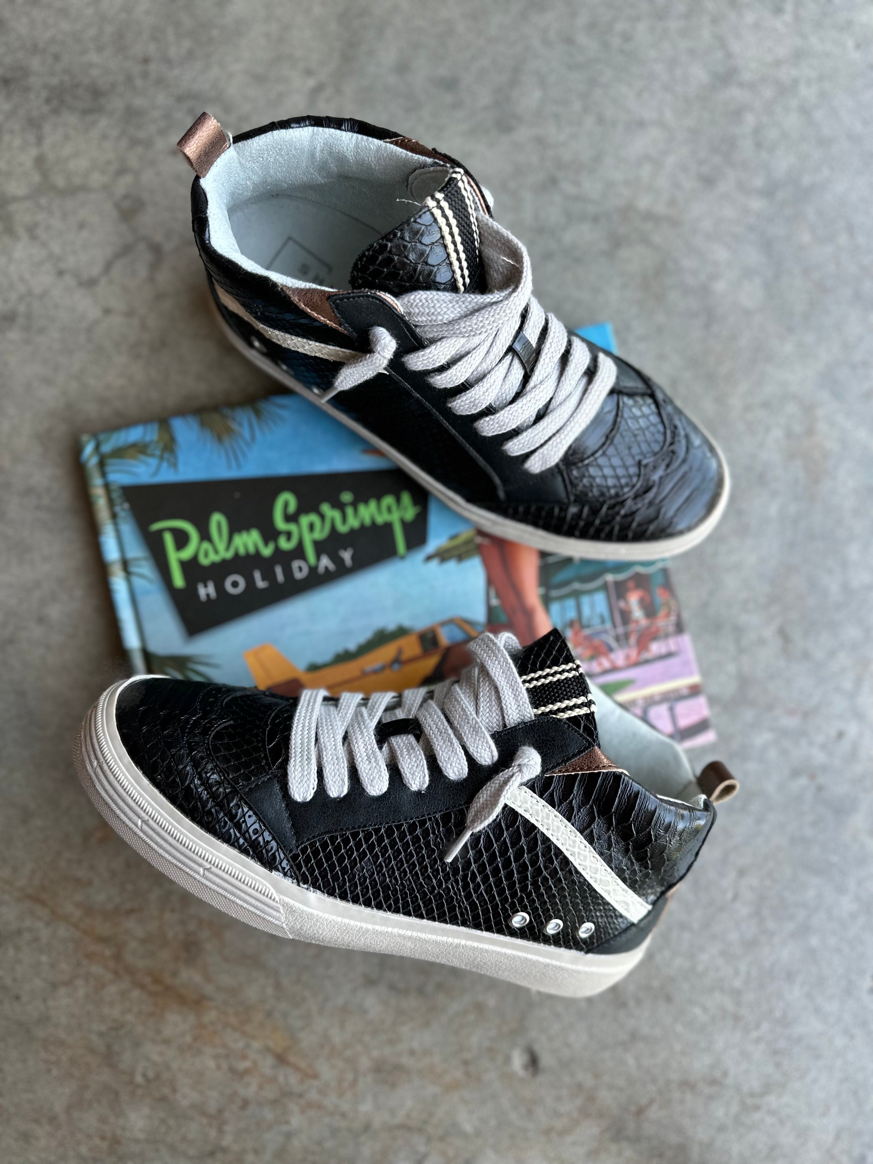 Riley Sneakers - black snake