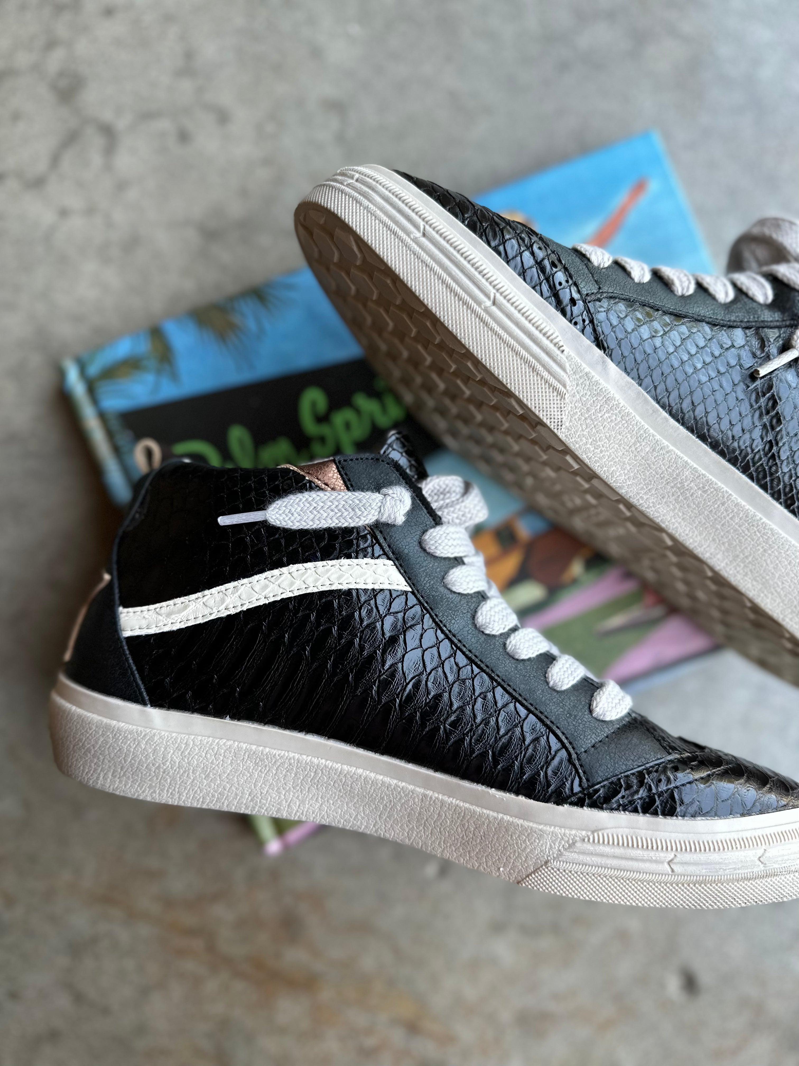 Riley Sneakers - black snake