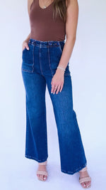 [Dear John] Fiona Super High Rise Wide Leg Jean - Seascape