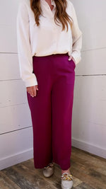 Denali High Rise Wide Leg Pant - Compote