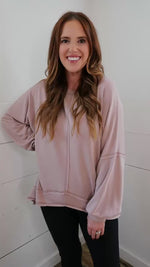 Oversized Comfy Top- Mauve