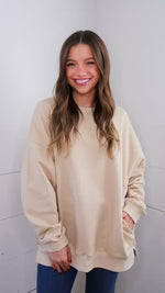 Oversized Pullover- Taupe