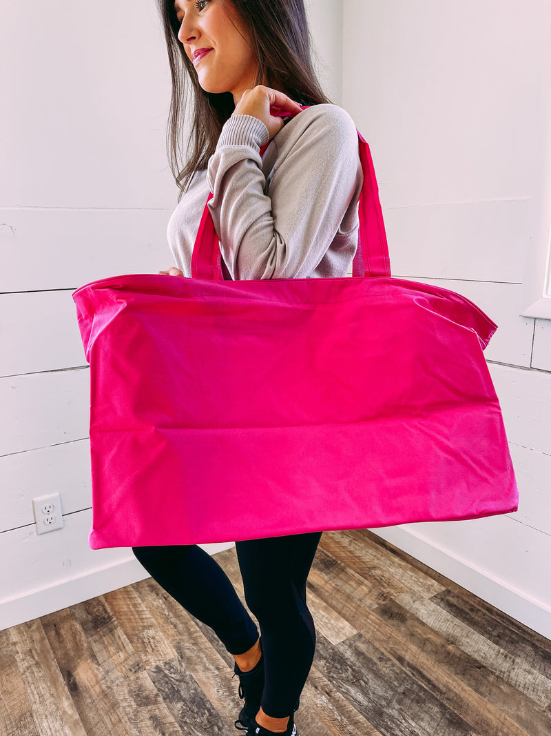 The Weekender Tote in Pink – Card and Cloth