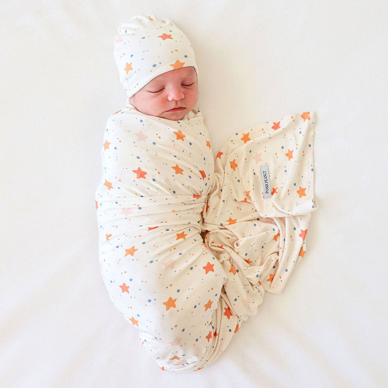 Infant Swaddle + Beanie Set- Jetson