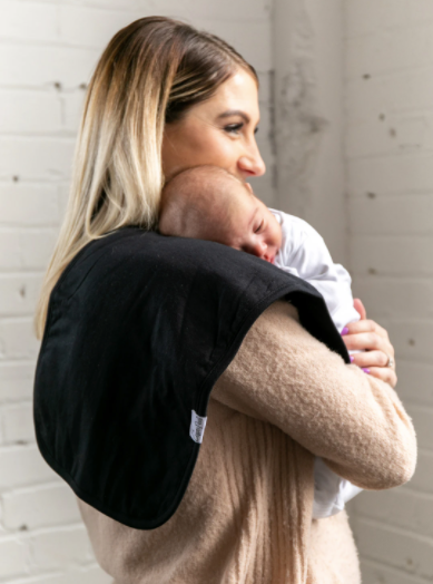 Copper Pearl: Black Burp Cloth Set (3-Pack)