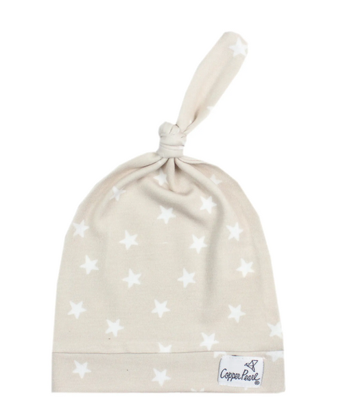 Twinkle Top Knot Hat 0-4mo