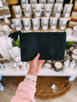 Jute Cosmetic Bag in Black