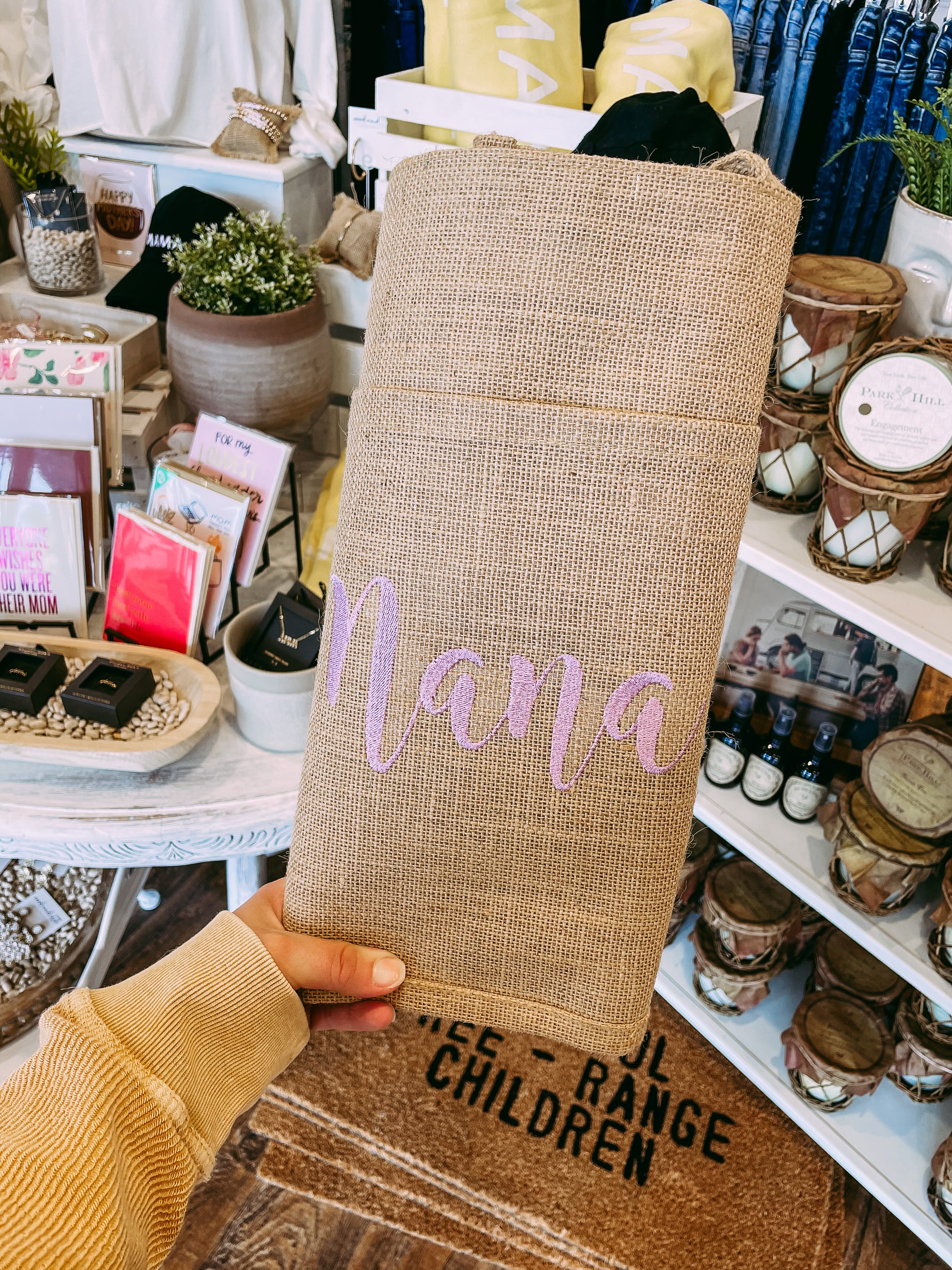 Jute Pocket Tote in Natural